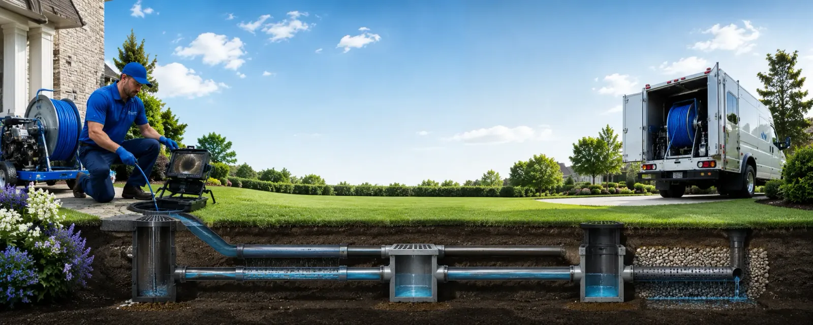 Outdoor drain cleaning information for Denton, KS
